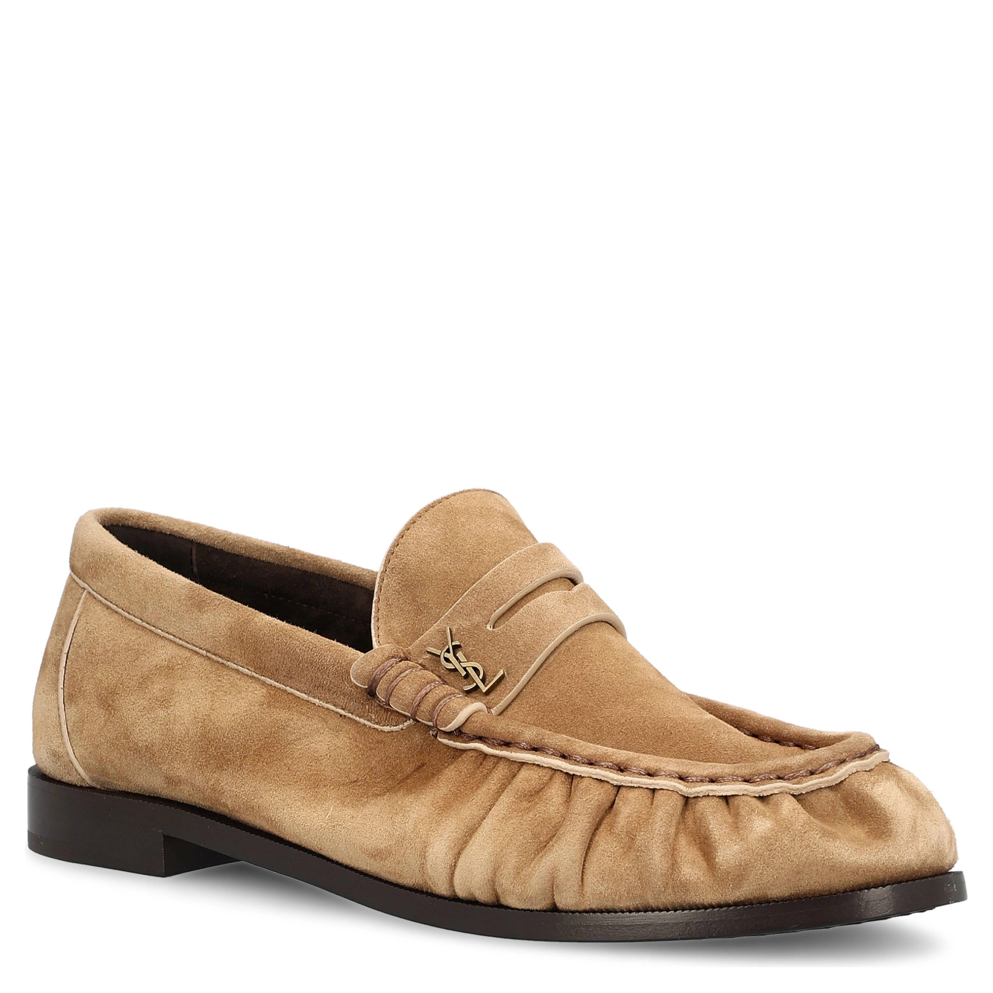 SAINT LAURENT Flat shoes Beige