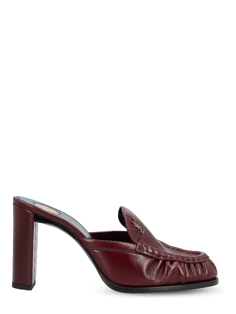 SAINT LAURENT Flat shoes Red