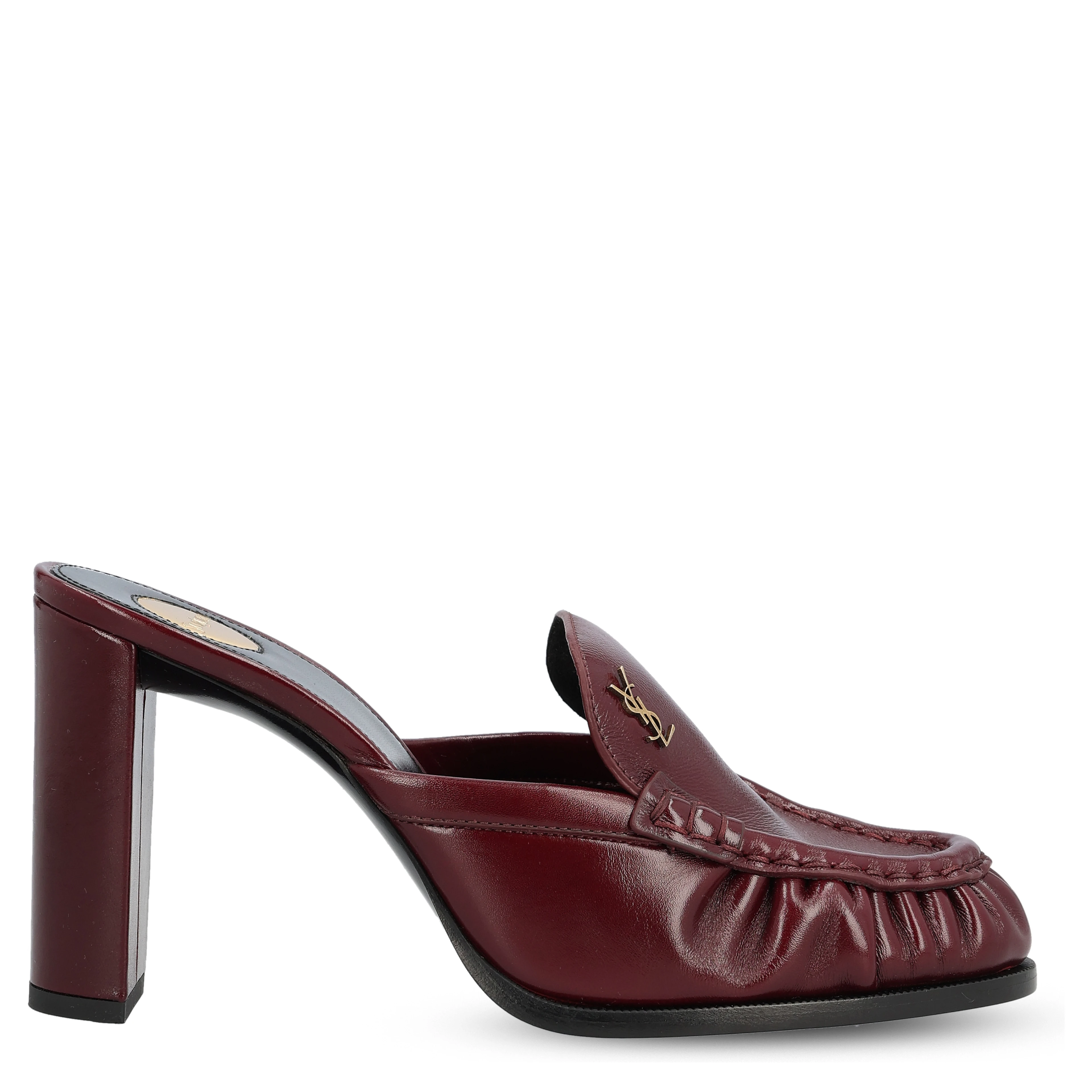 SAINT LAURENT Flat shoes Red