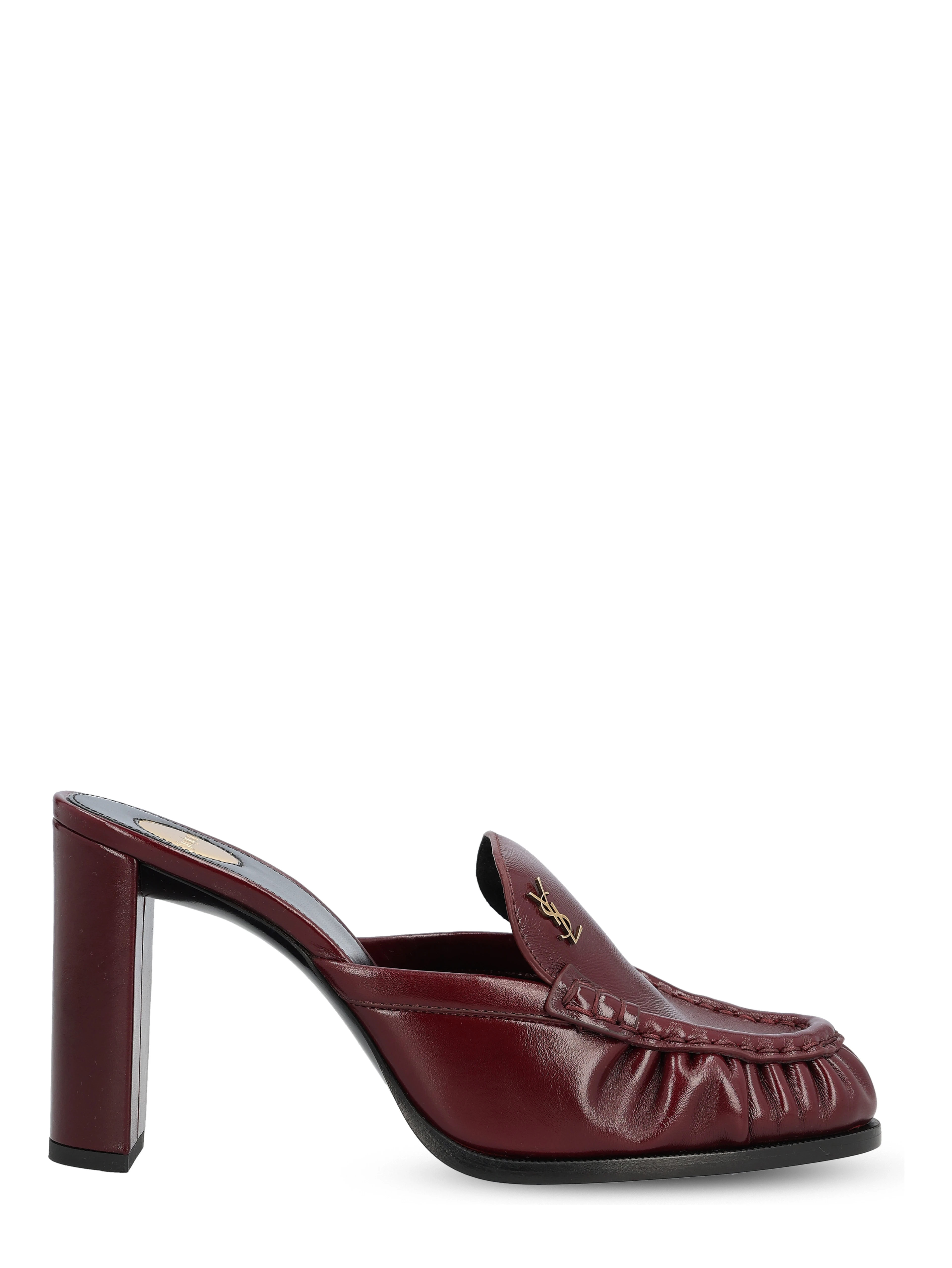 SAINT LAURENT Flat shoes Red