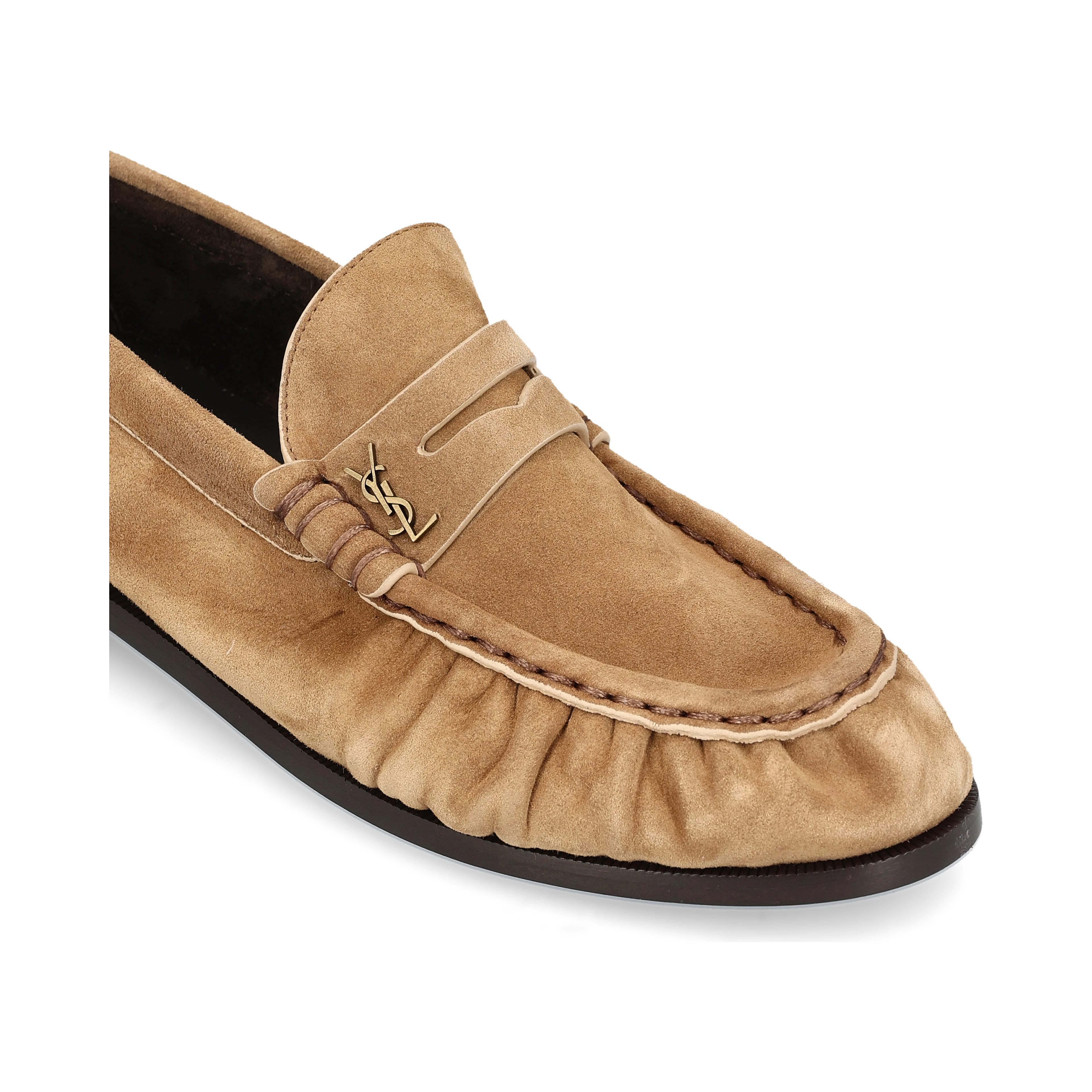 SAINT LAURENT Flat shoes Beige