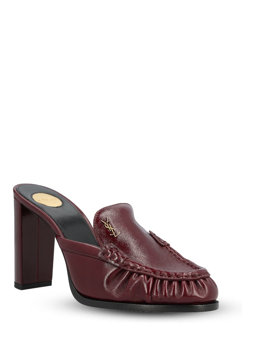 SAINT LAURENT Flat shoes Red