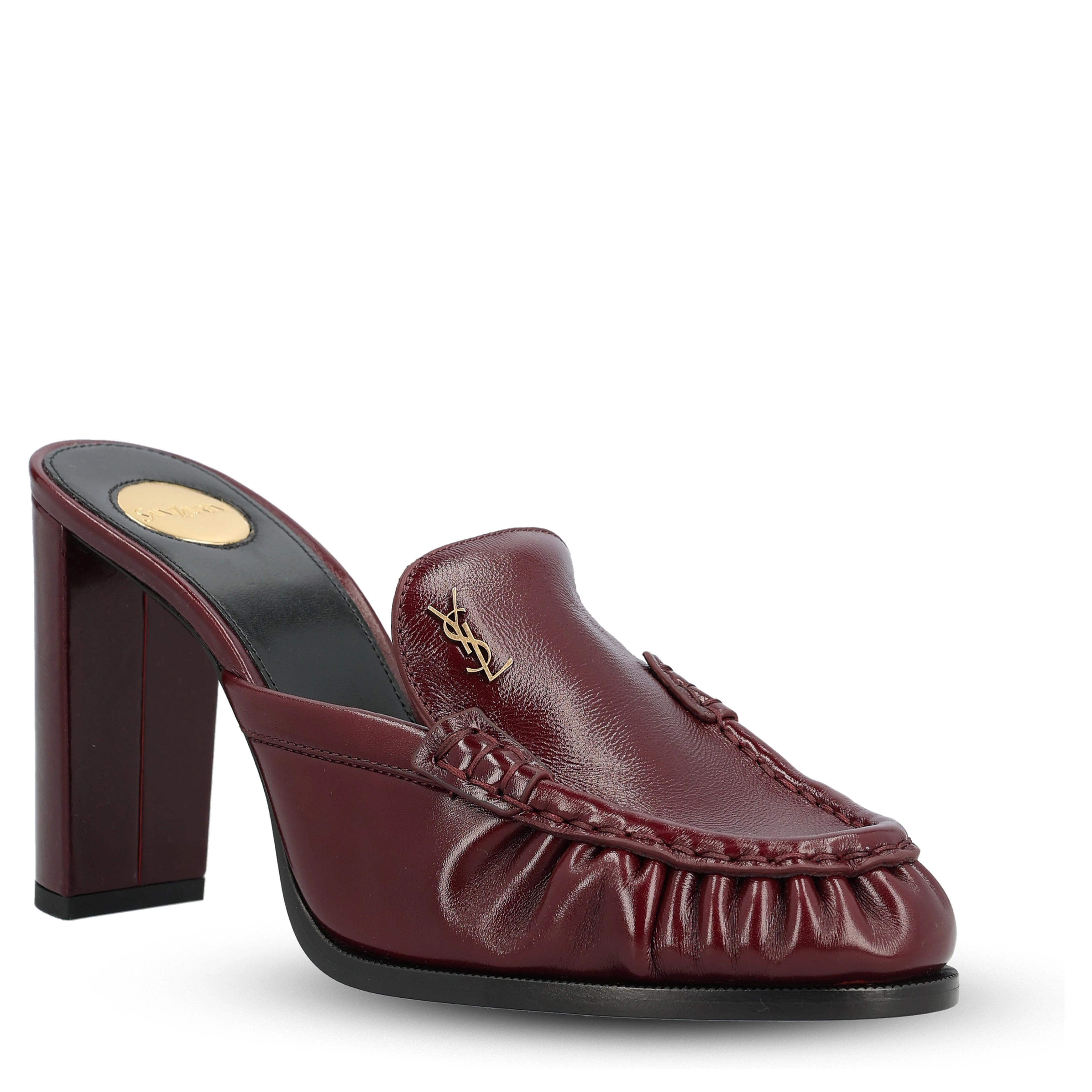 SAINT LAURENT Flat shoes Red