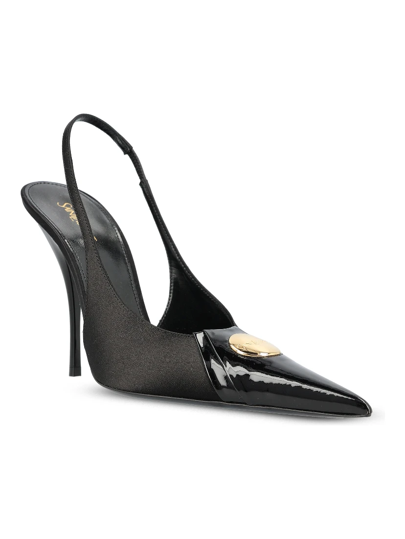 SAINT LAURENT Flat shoes Black