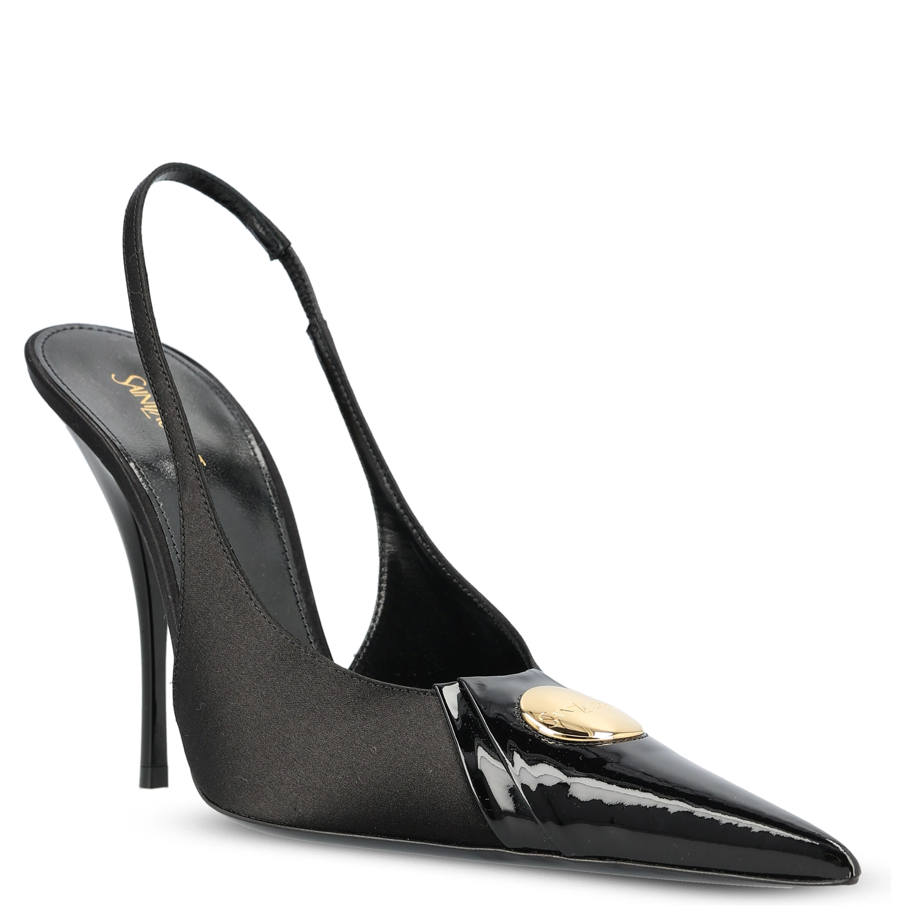 SAINT LAURENT Flat shoes Black