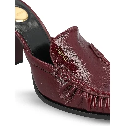 SAINT LAURENT Flat shoes Red