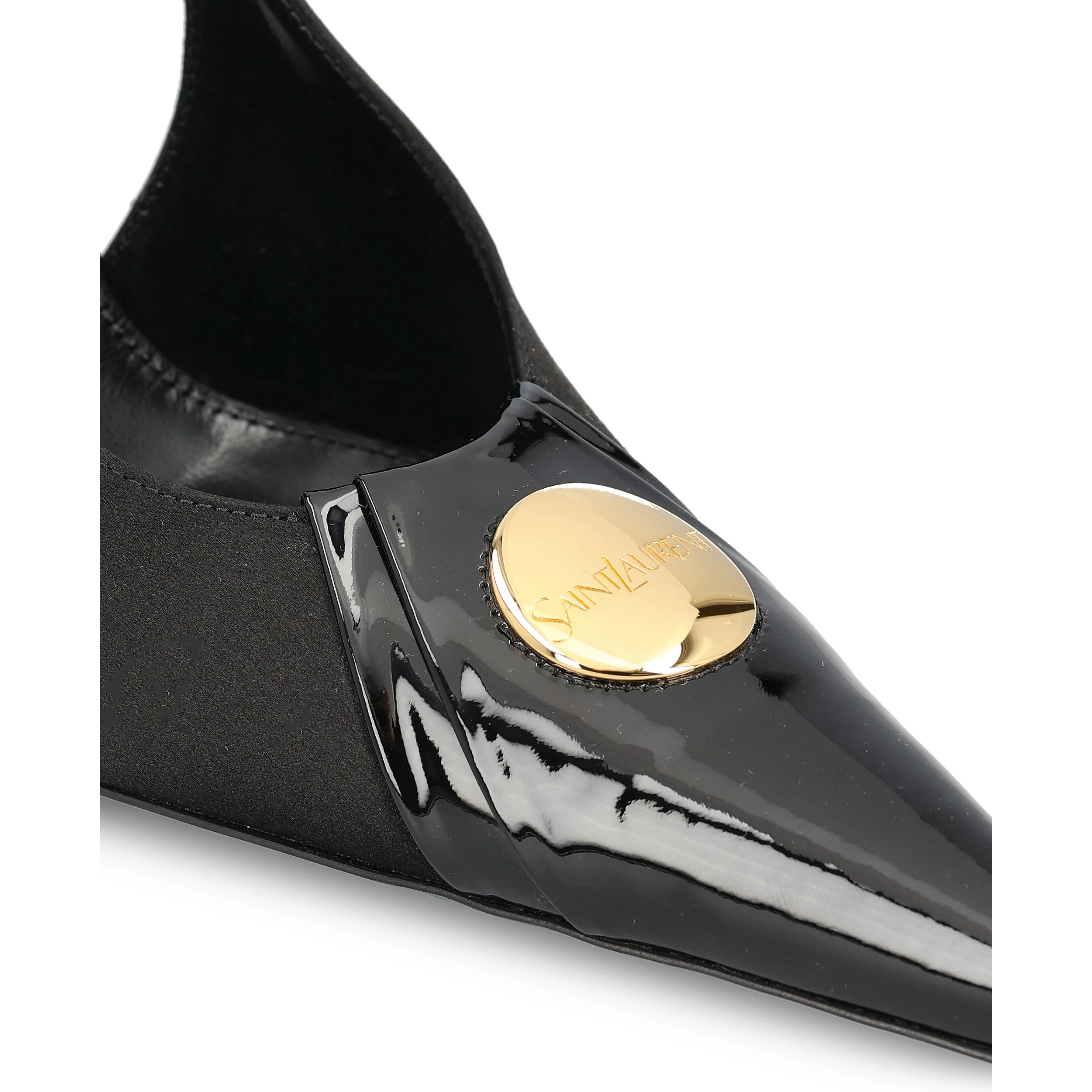 SAINT LAURENT Flat shoes Black