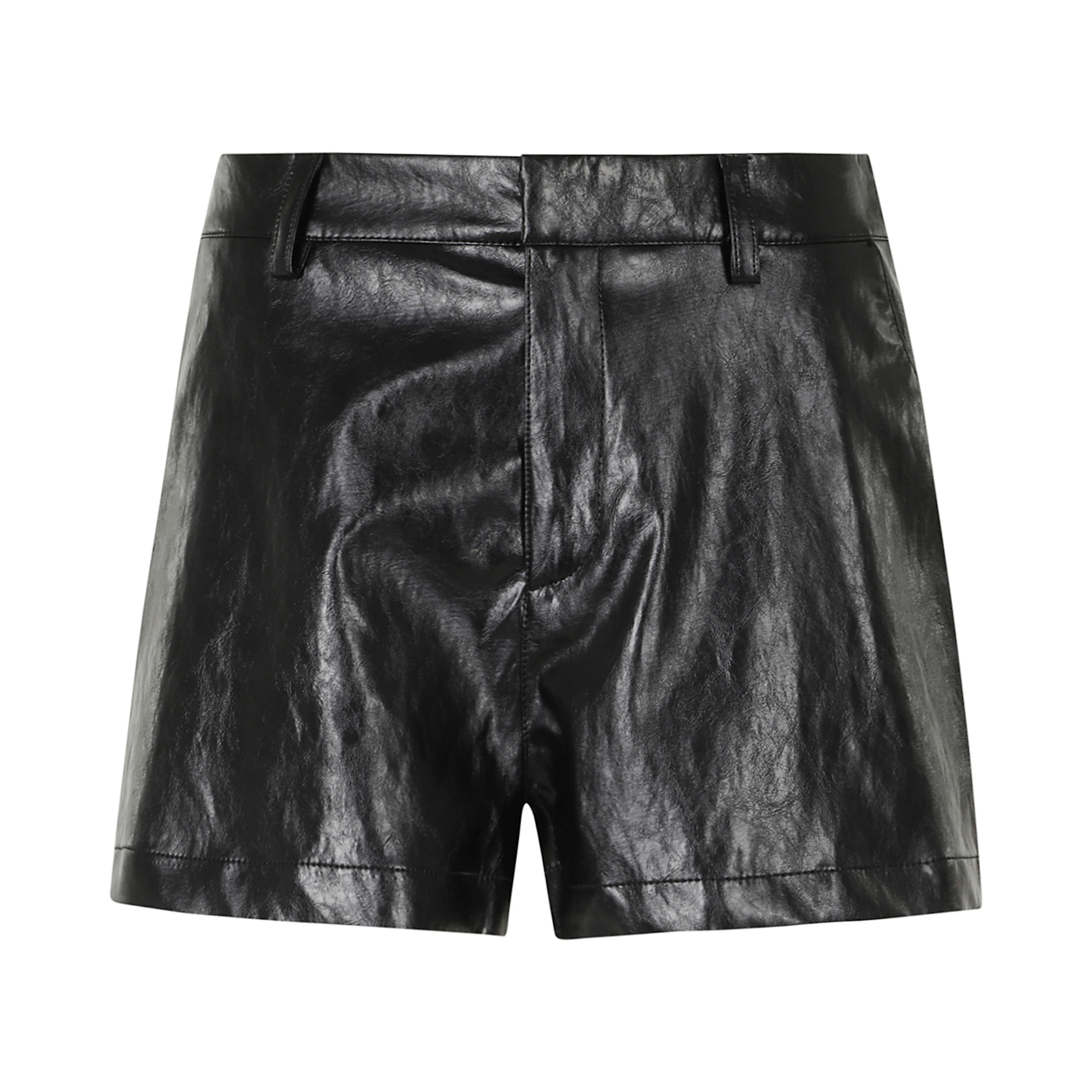 SHORT PELLE METALLO