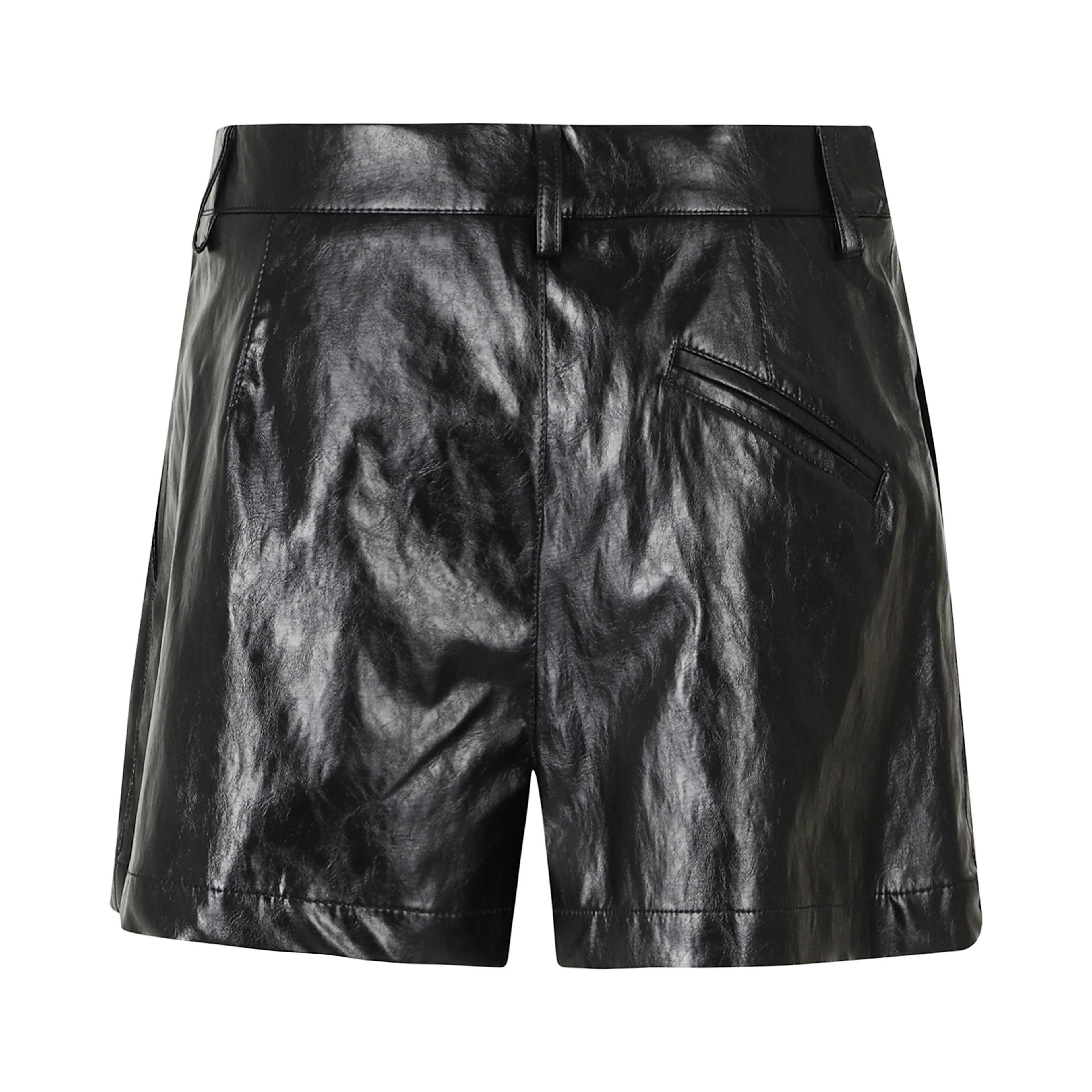 SHORT PELLE METALLO