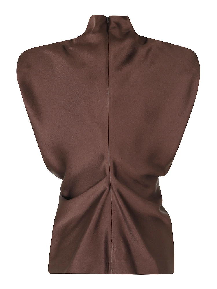 BLUSA SMANICATA IN RASO UNITO alternative