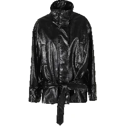 BOMBER PELLE METALLO