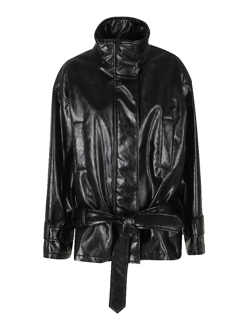 BOMBER PELLE METALLO