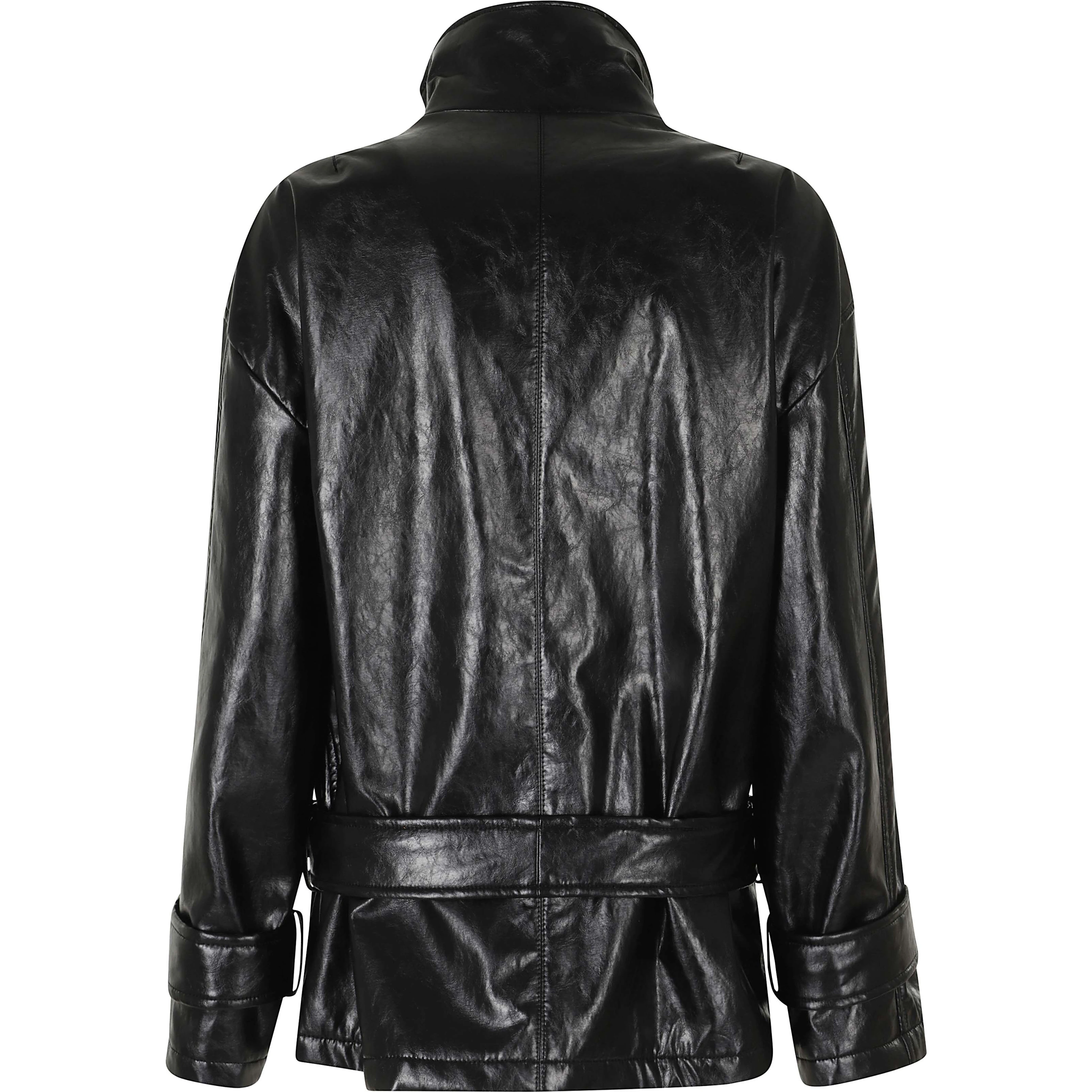 BOMBER PELLE METALLO