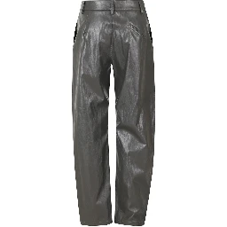PANTALONE BALLOON PELLE METALLO