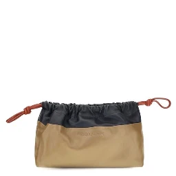 Beige Calf Leather Bos Taurus Shoulder Bag