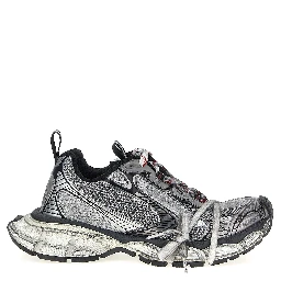 Gray Polyethylene Athletic Sneakers