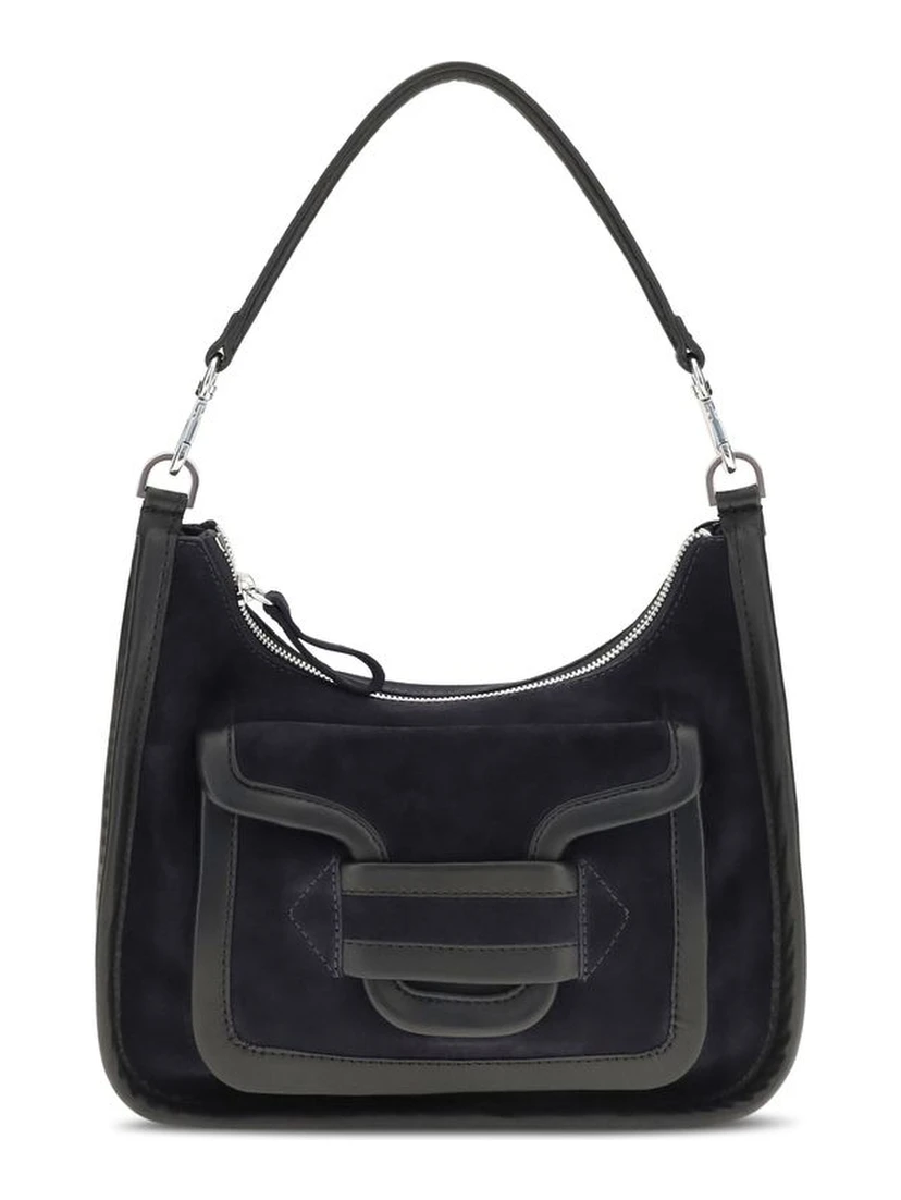 Black Calf Leather Bos Taurus Shoulder Bag