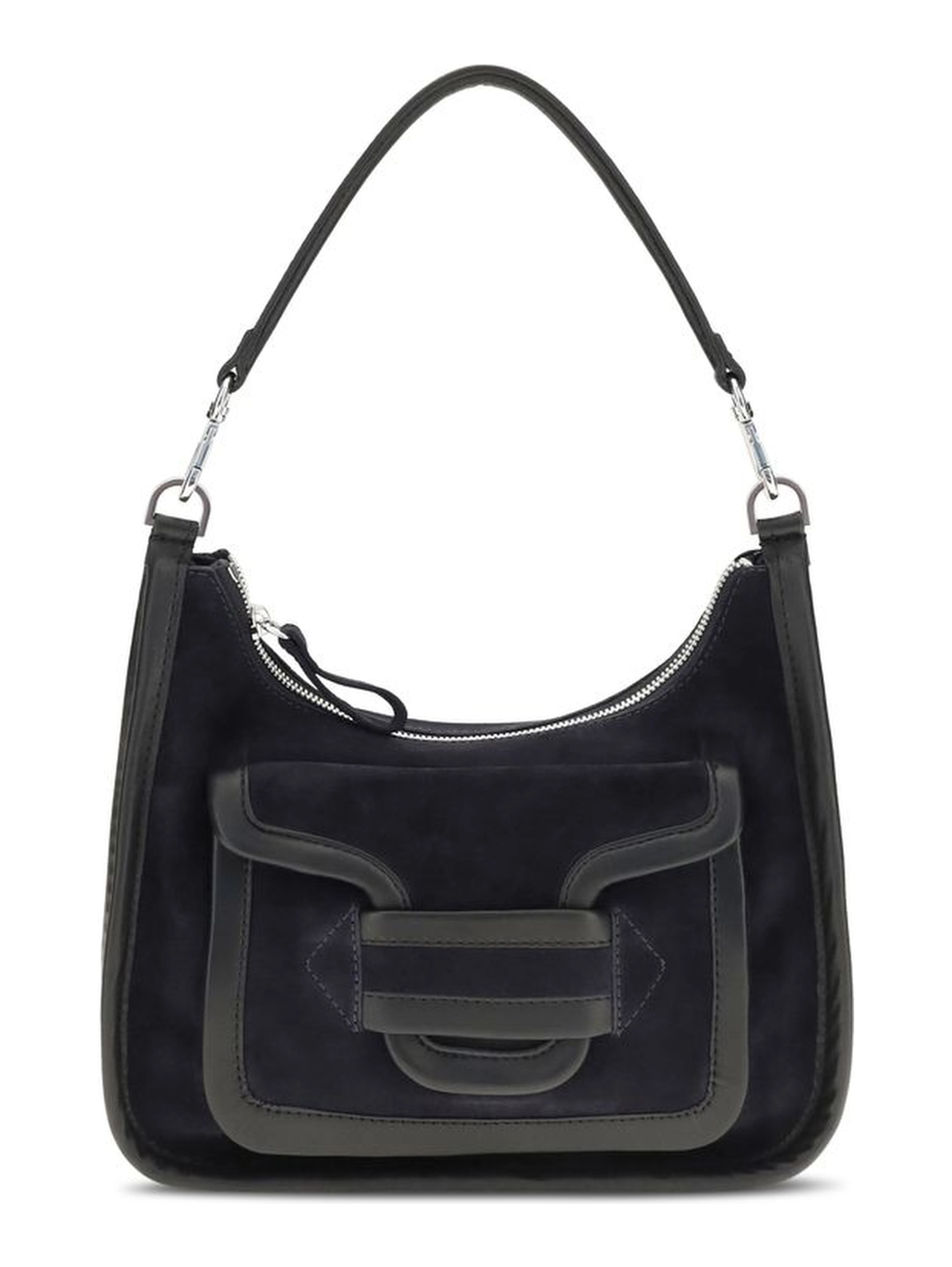 Black Calf Leather Bos Taurus Shoulder Bag