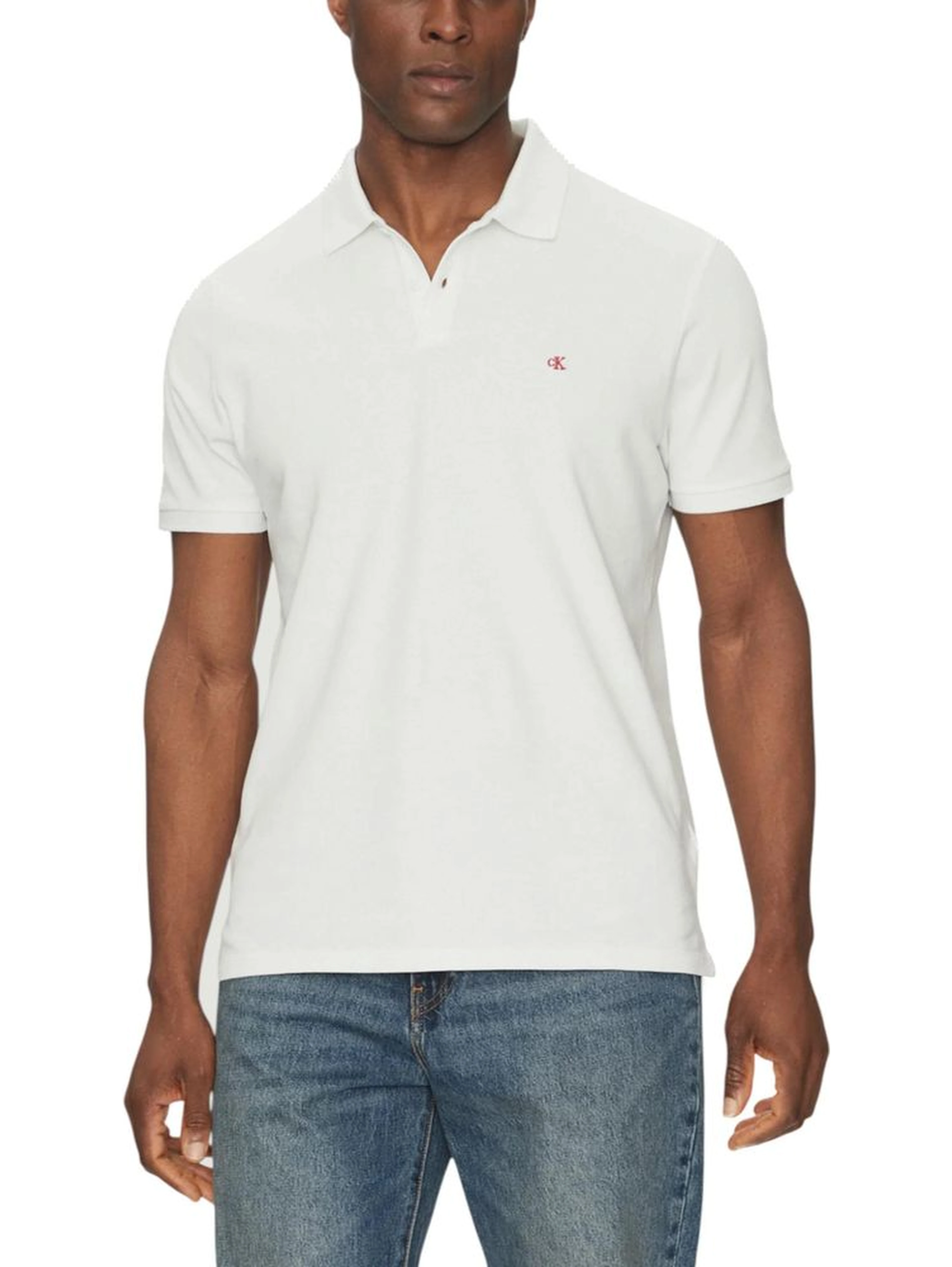 White Cotton Polo Shirt