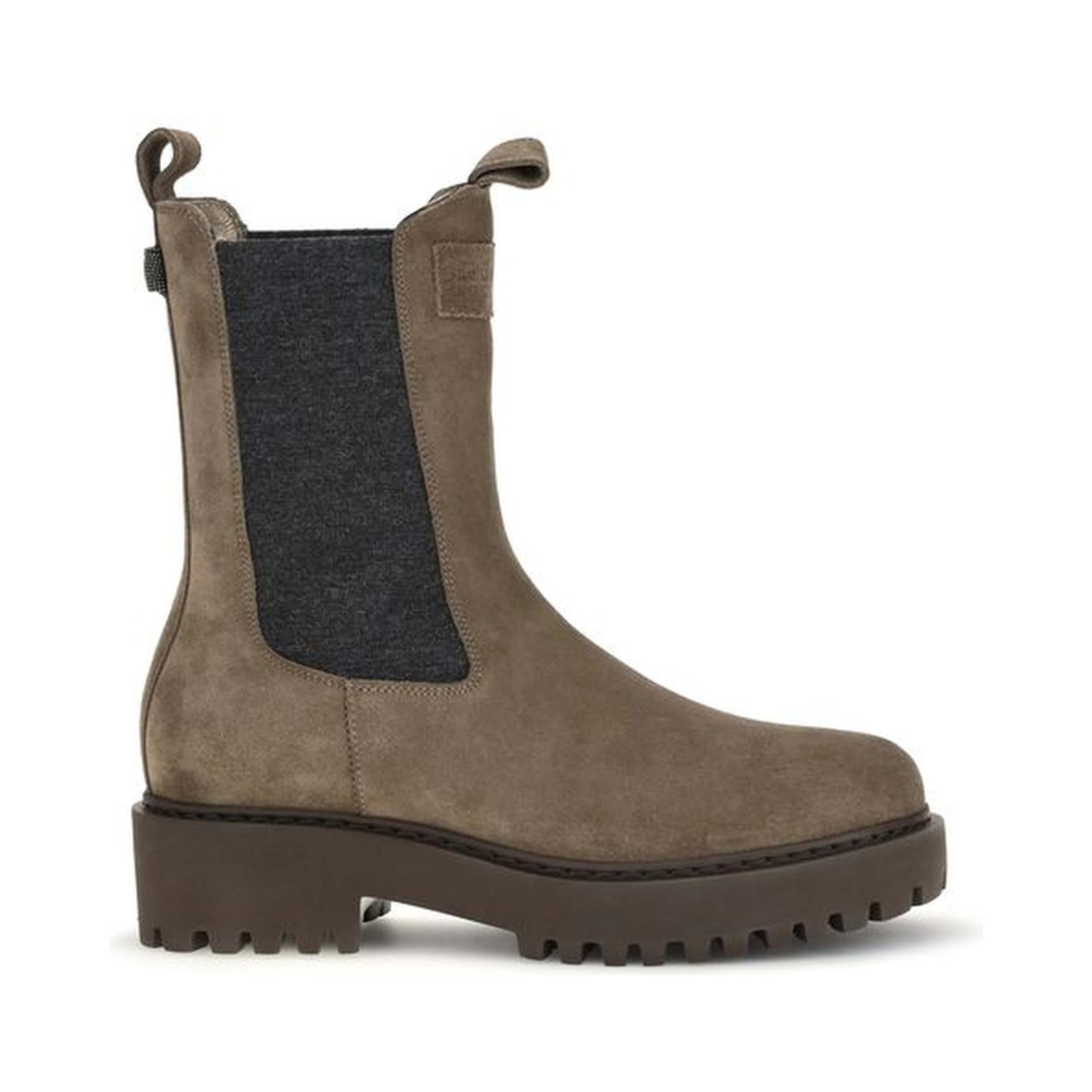 Brown Calf Leather Bos Taurus Ankle Boots