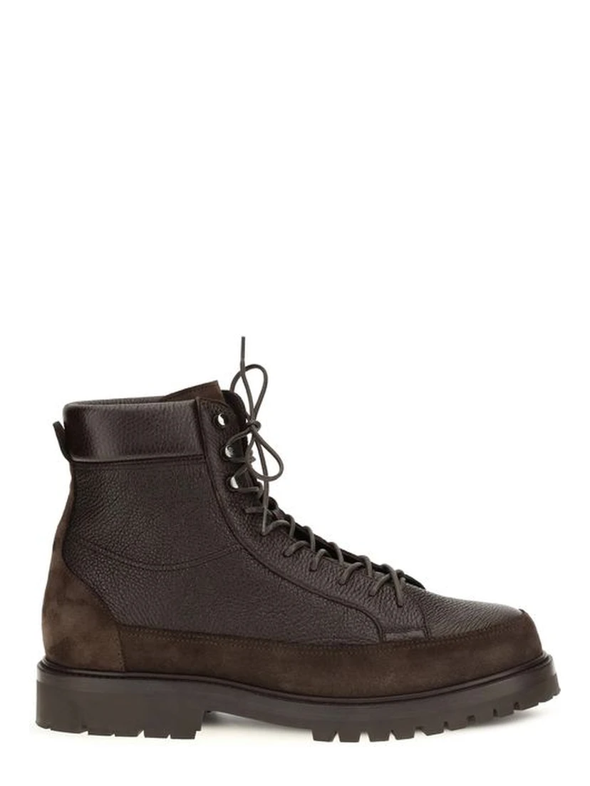 Brown Deer Lace-Up Boots