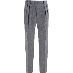 Gray Wool Oves Aries Casual Pants