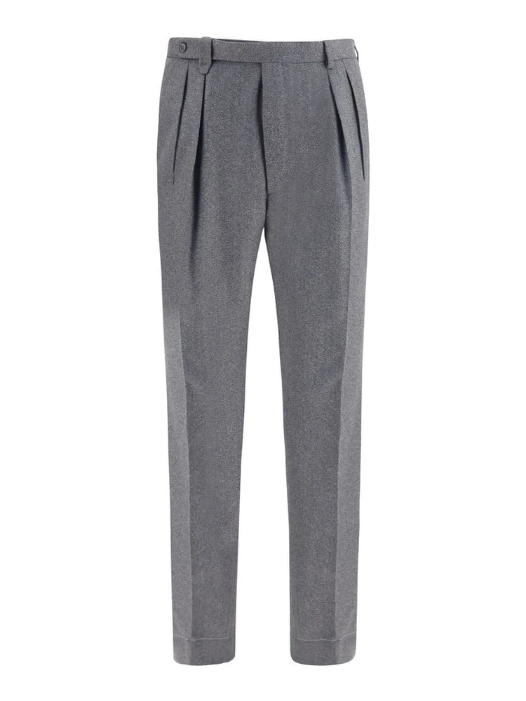 Gray Wool Oves Aries Casual Pants
