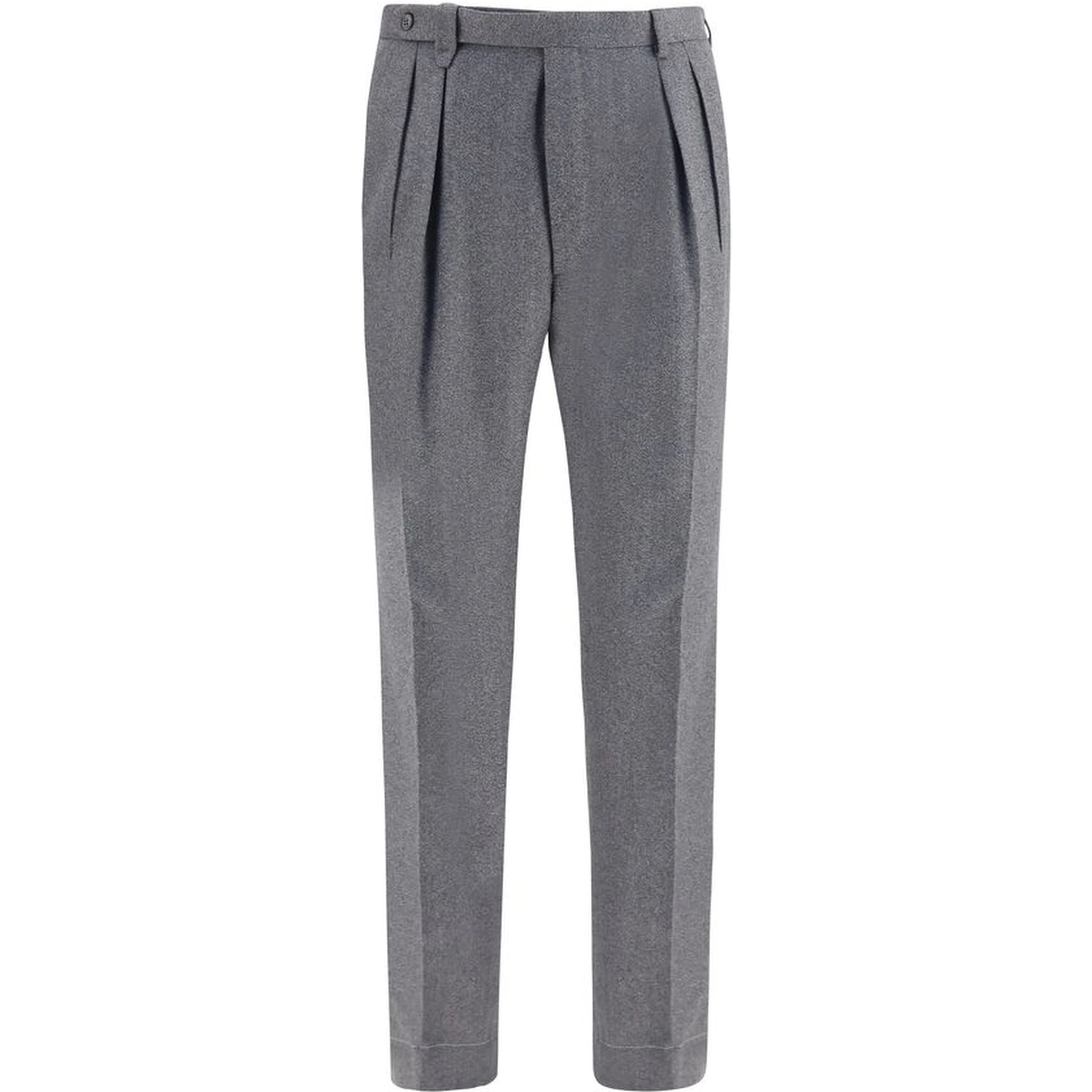 Gray Wool Oves Aries Casual Pants