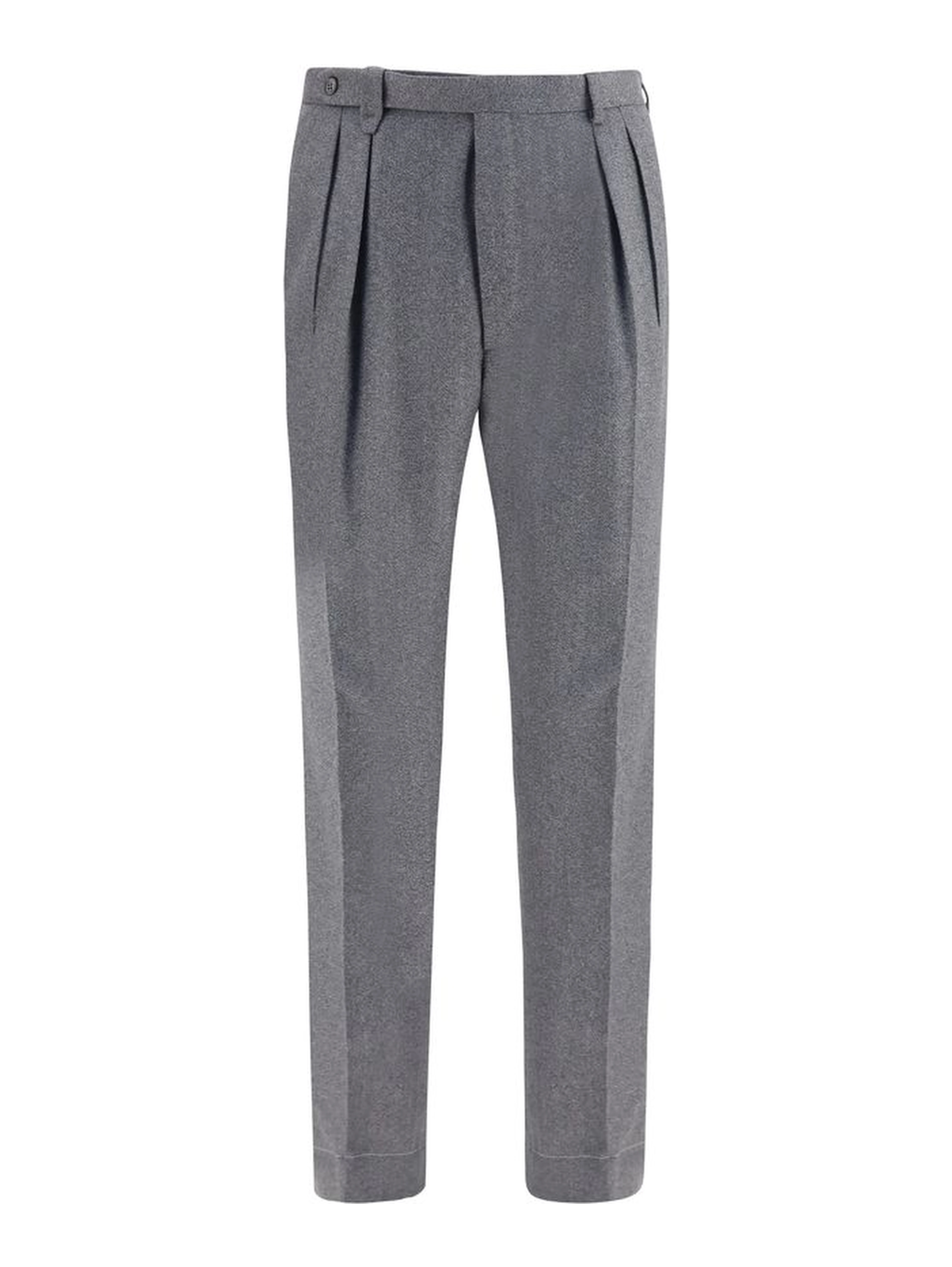 Gray Wool Oves Aries Casual Pants