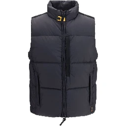 Black Polyamide Sleeveless Jacket