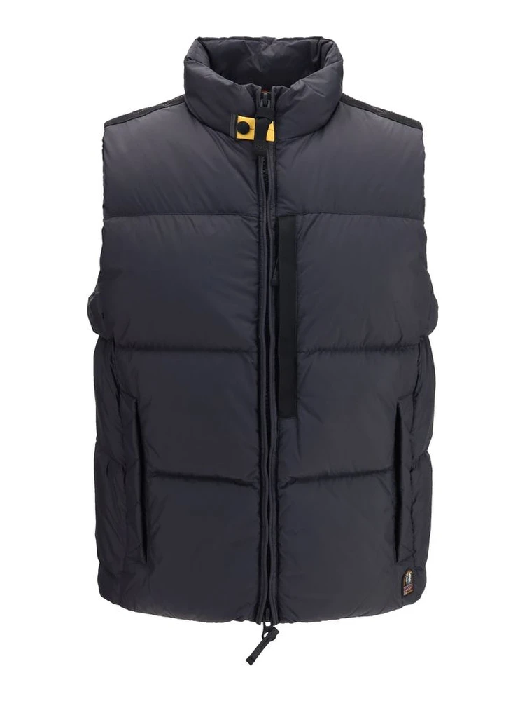Black Polyamide Sleeveless Jacket