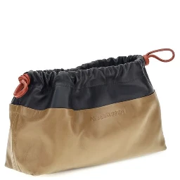 Beige Calf Leather Bos Taurus Shoulder Bag