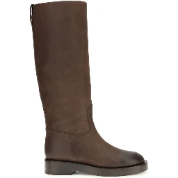 Brown Calf Leather Bos Taurus Ankle Boots