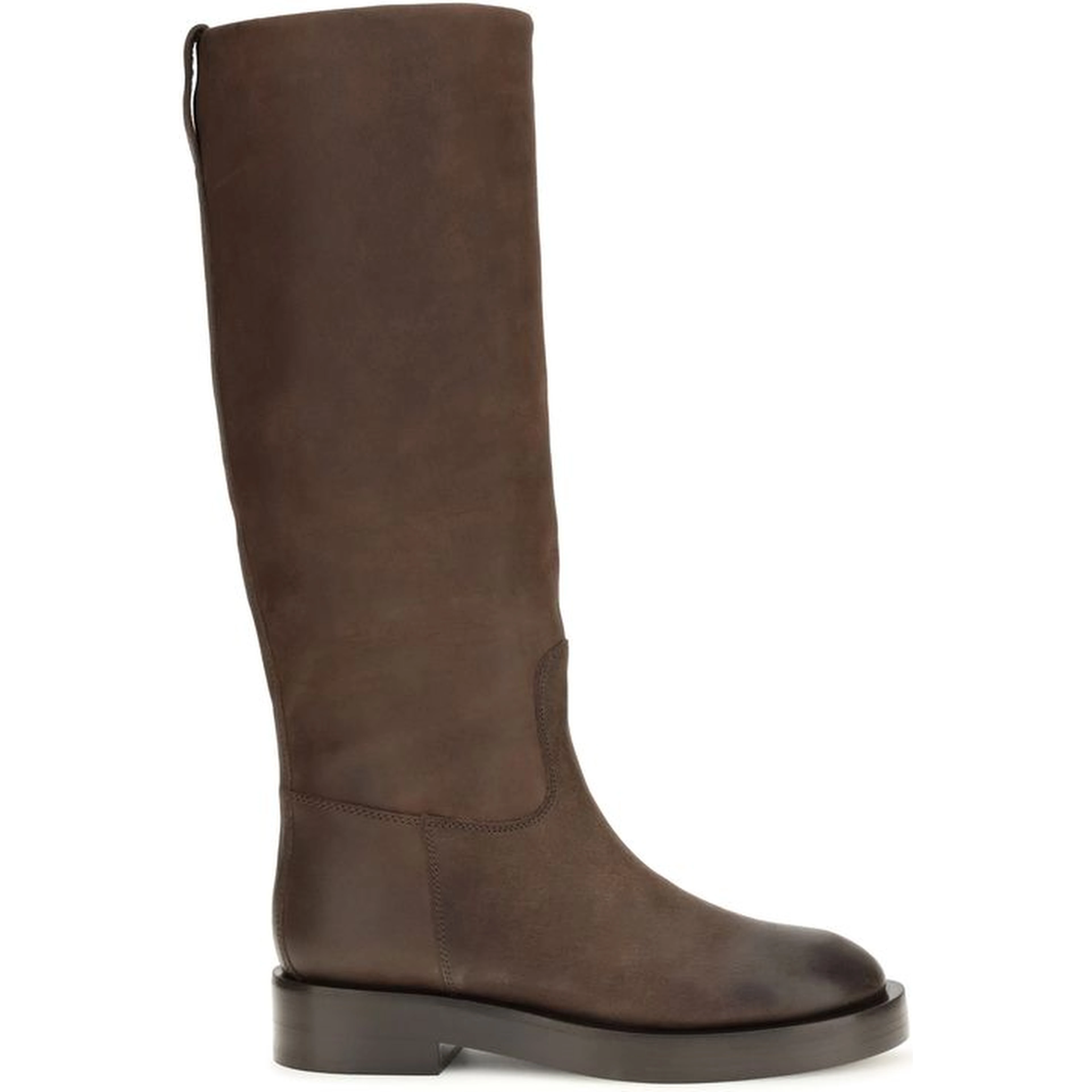 Brown Calf Leather Bos Taurus Ankle Boots
