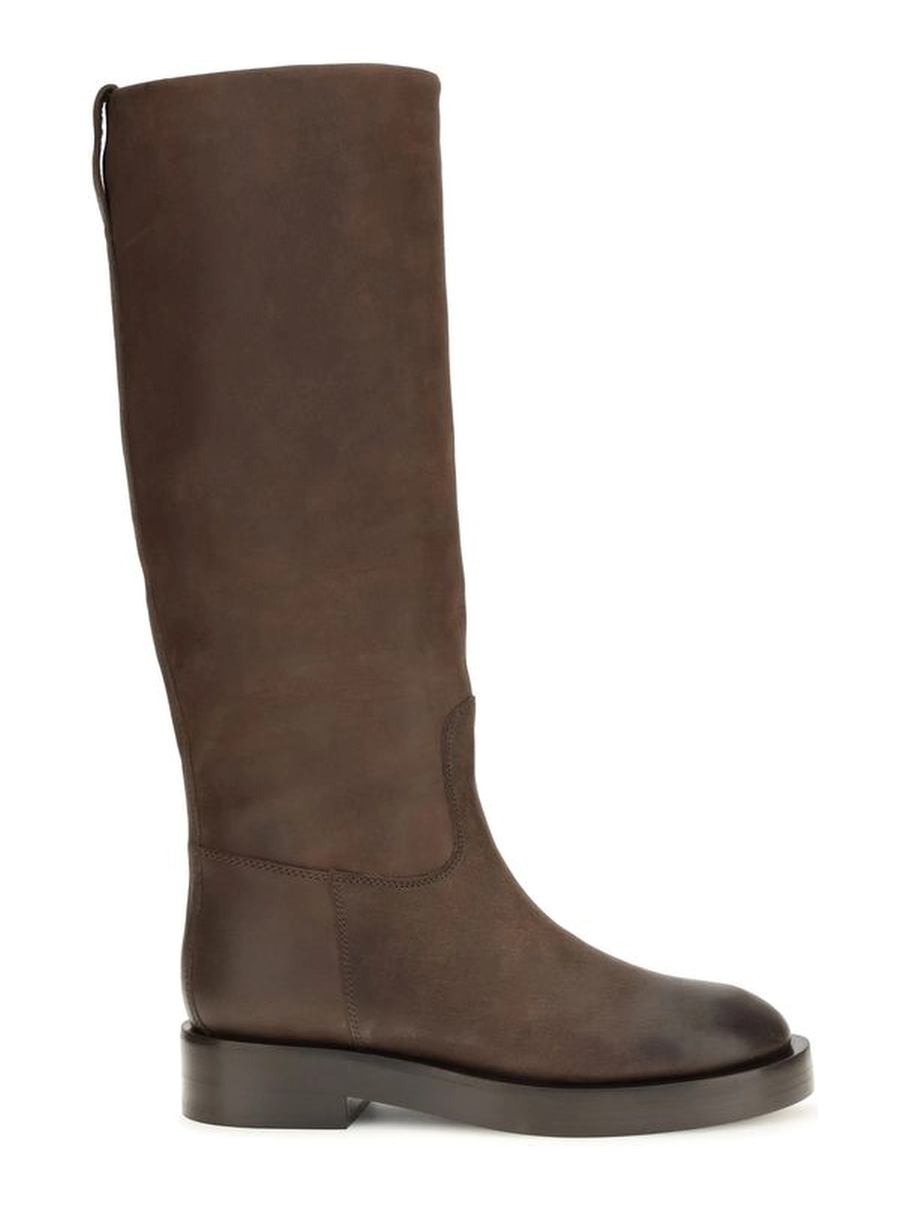 Brown Calf Leather Bos Taurus Ankle Boots