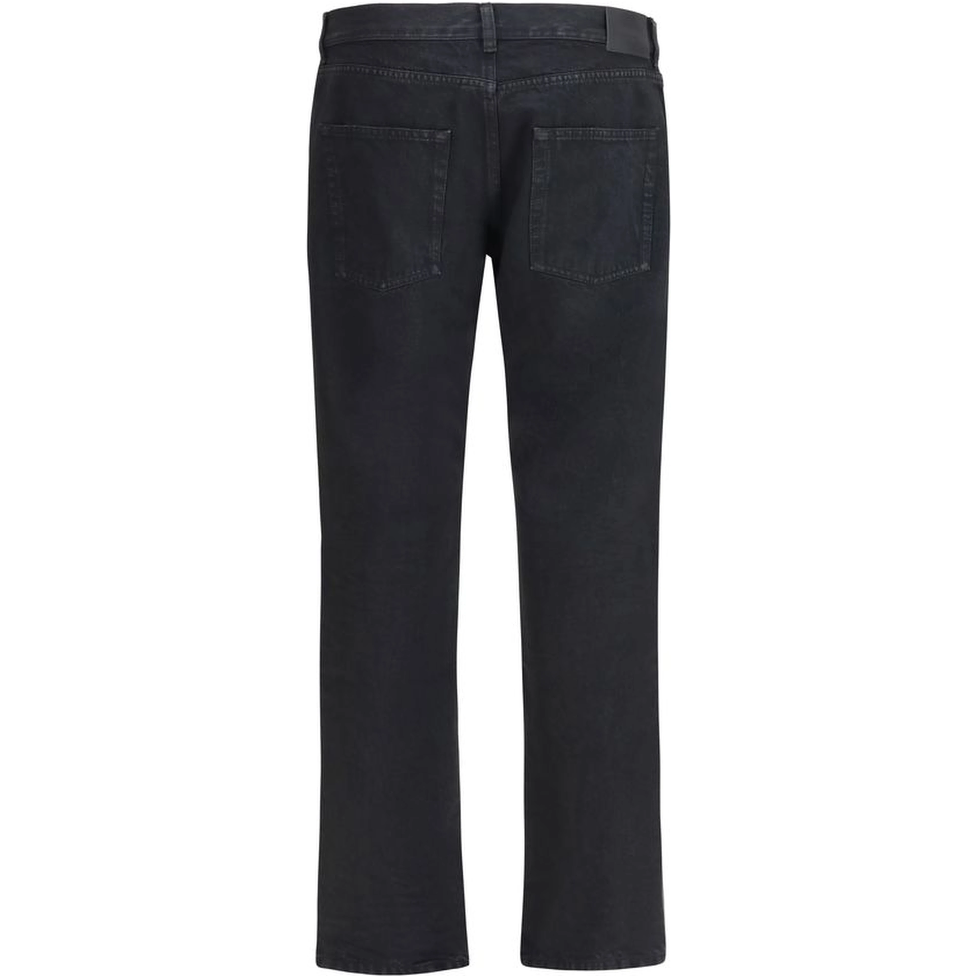Black Cotton Slim Fit Jeans