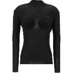 Black Viscose Cardigan