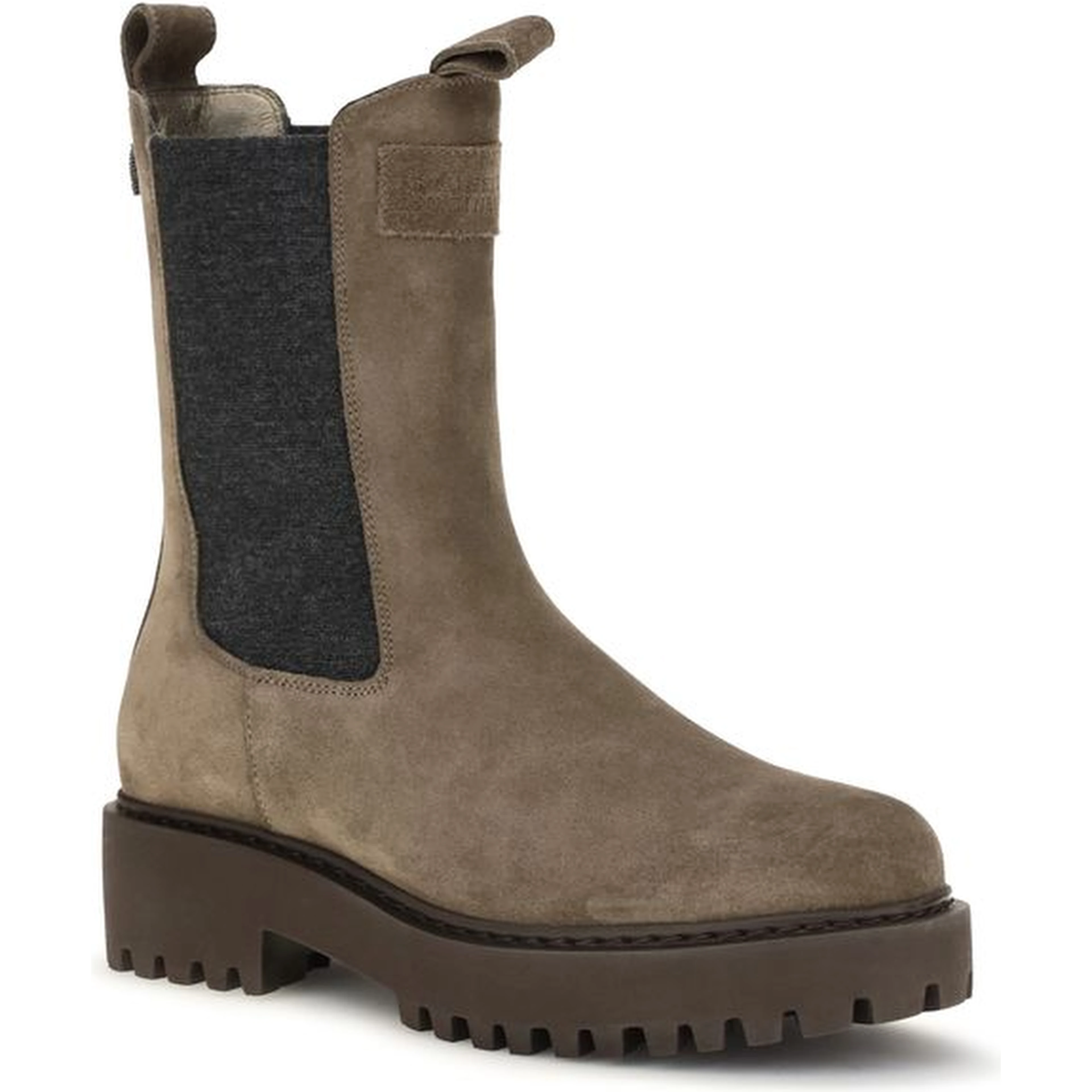 Brown Calf Leather Bos Taurus Ankle Boots