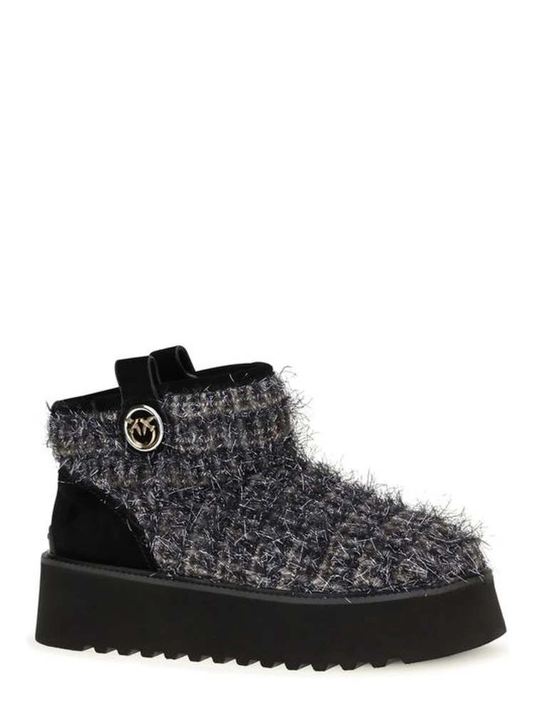Black Fabric Ankle Boots alternative
