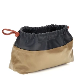 Beige Calf Leather Bos Taurus Shoulder Bag