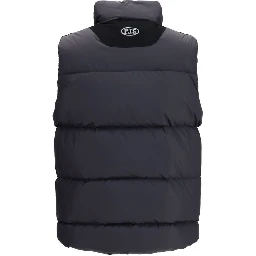 Black Polyamide Sleeveless Jacket