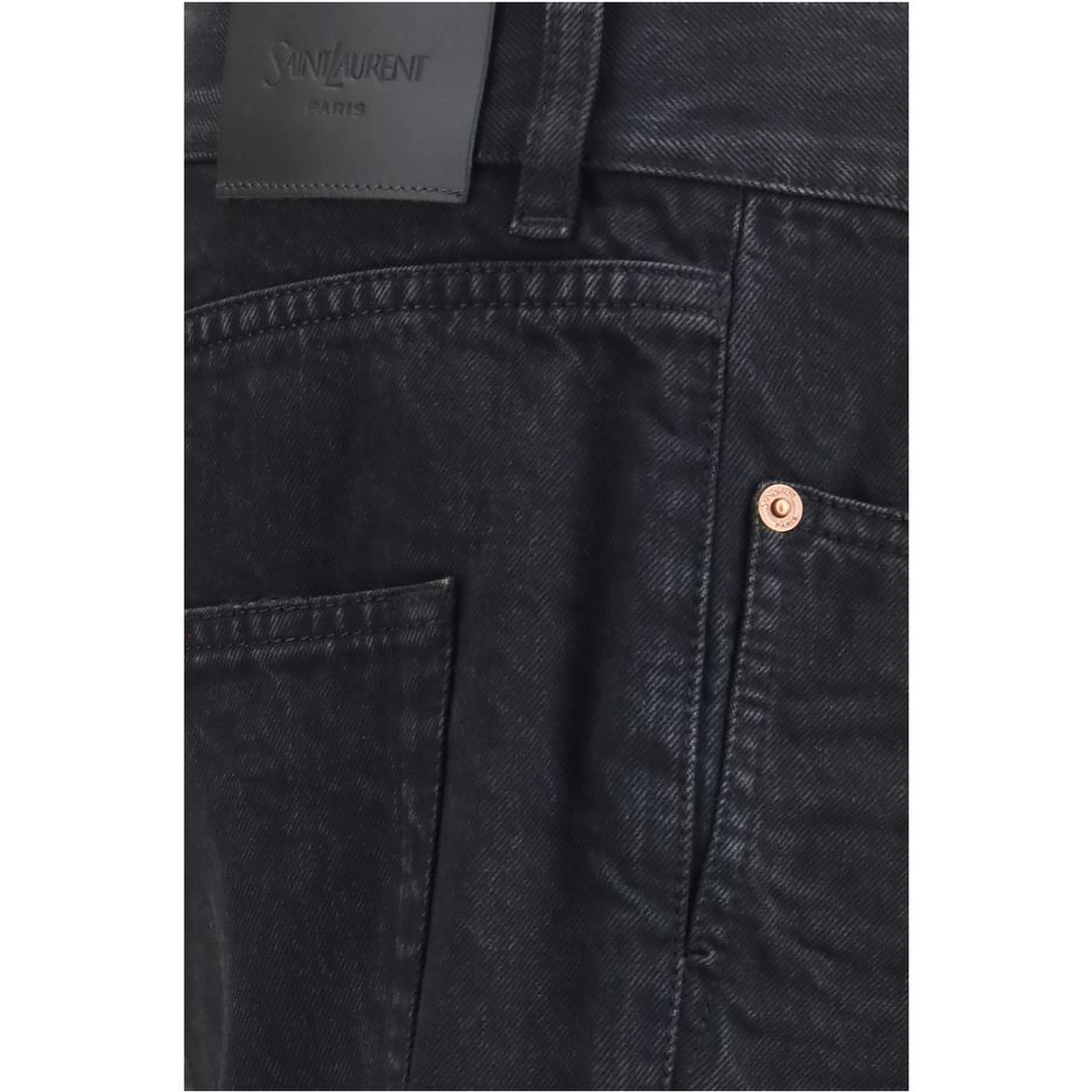 Black Cotton Slim Fit Jeans