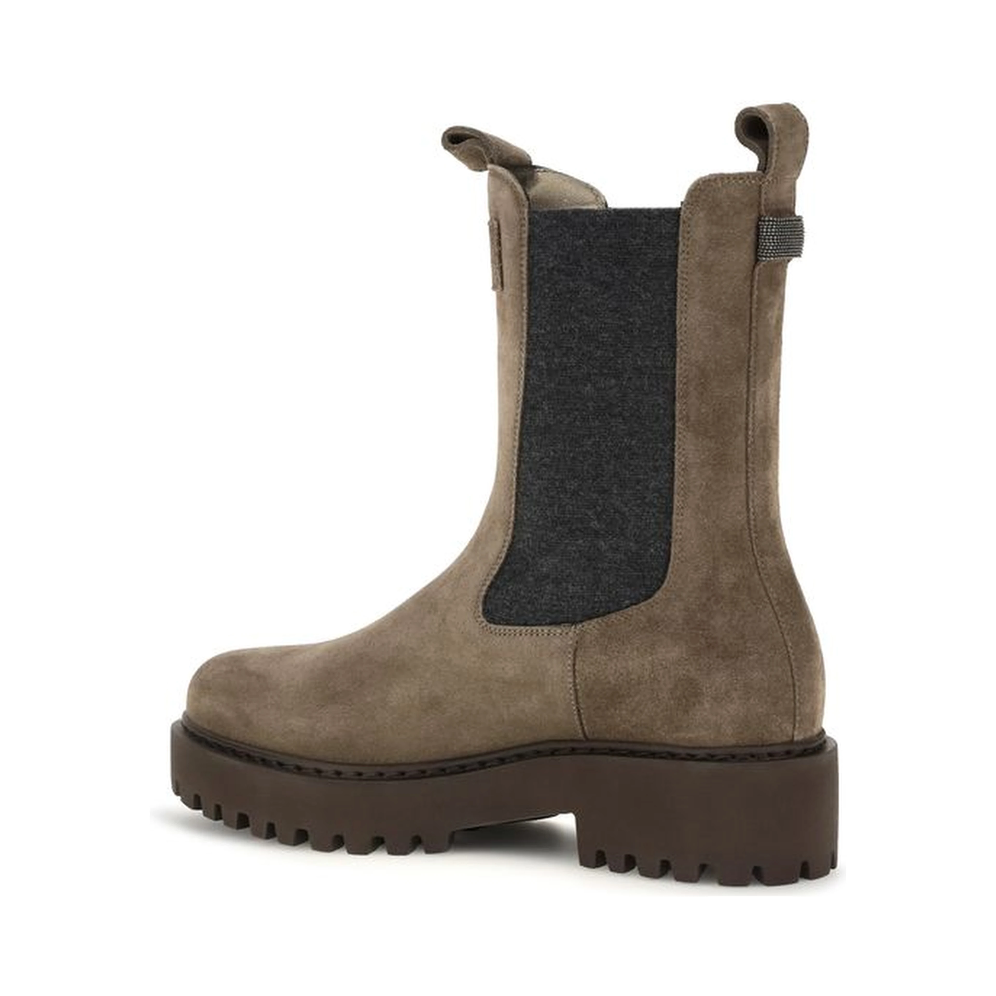 Brown Calf Leather Bos Taurus Ankle Boots