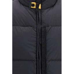 Black Polyamide Sleeveless Jacket