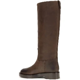 Brown Calf Leather Bos Taurus Ankle Boots