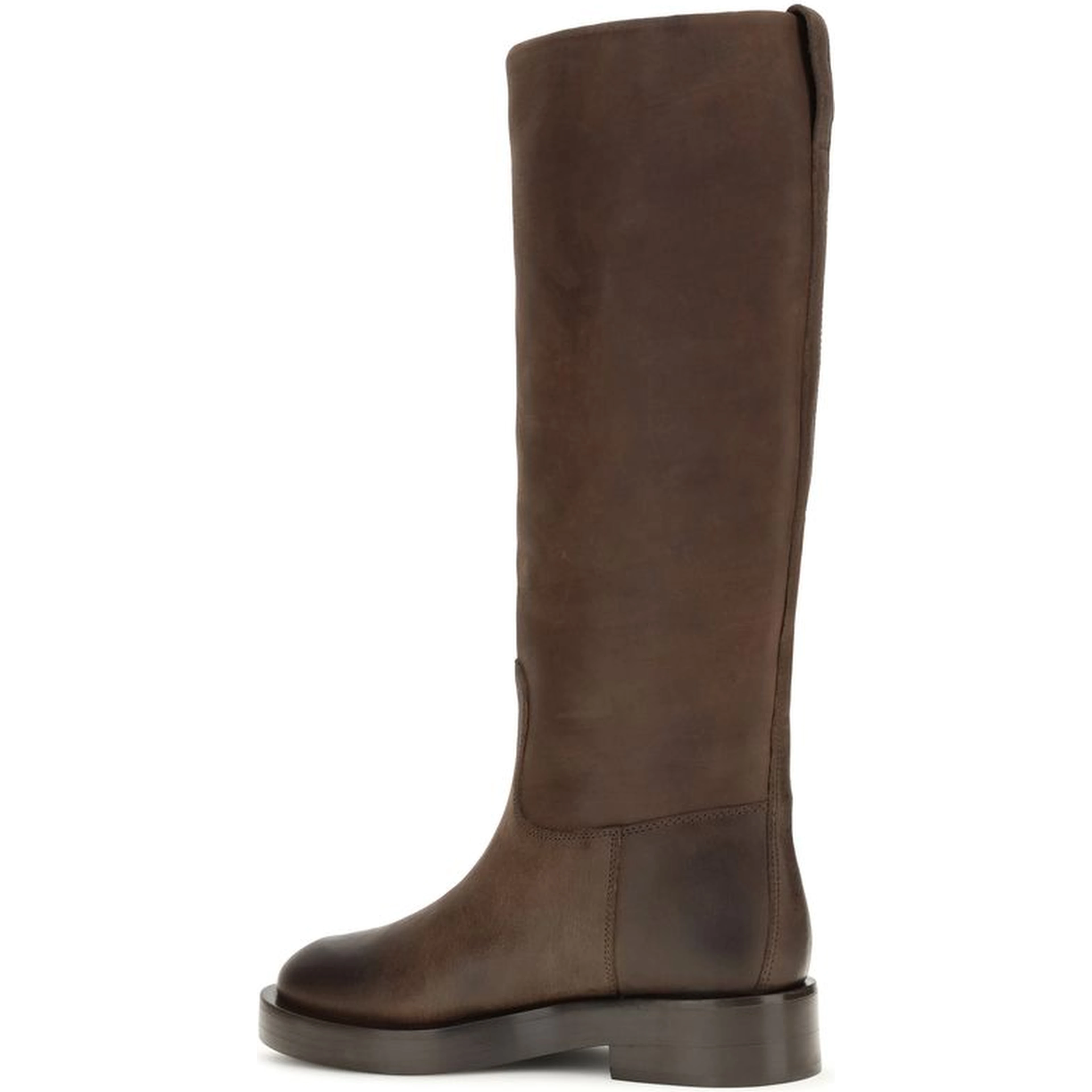 Brown Calf Leather Bos Taurus Ankle Boots