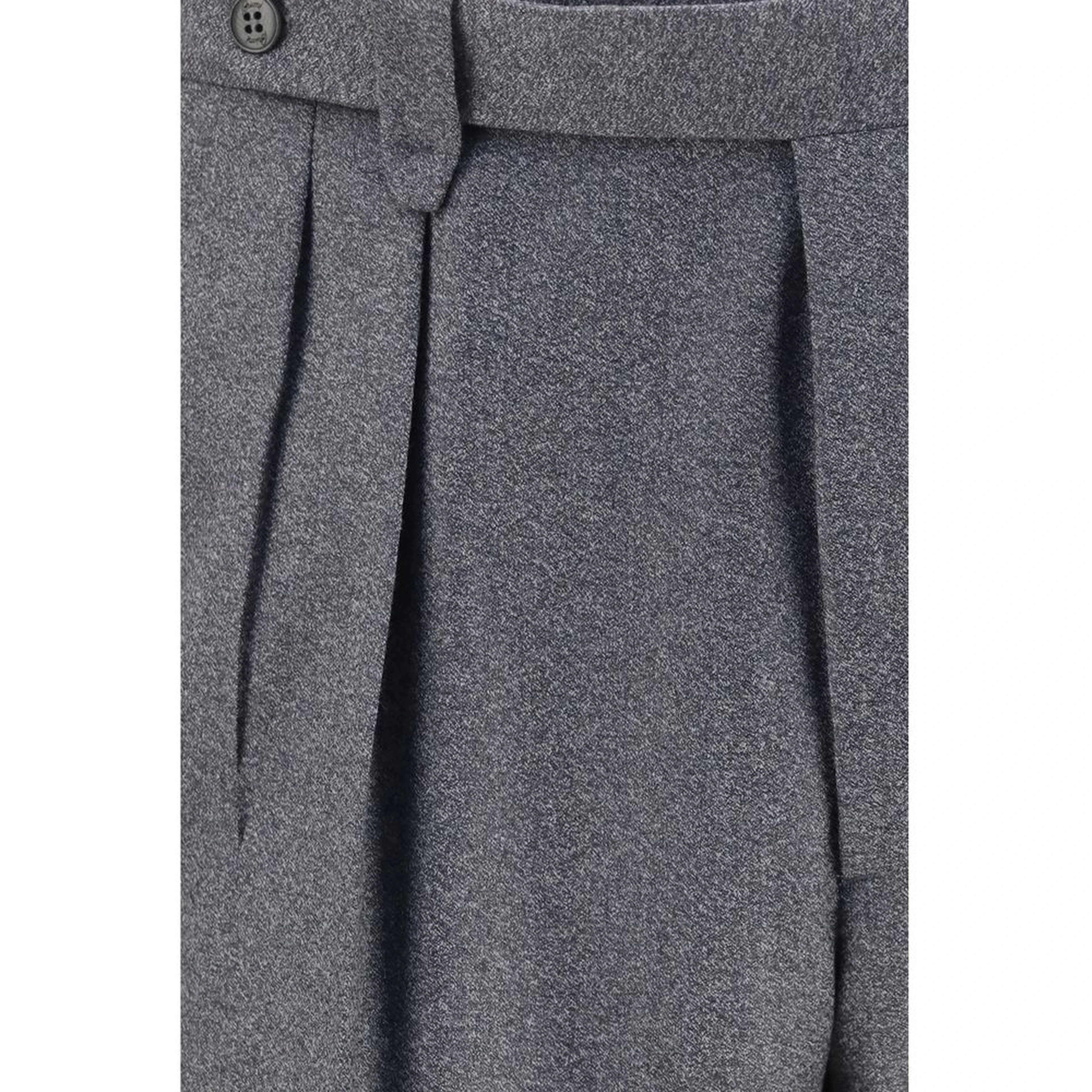 Gray Wool Oves Aries Casual Pants