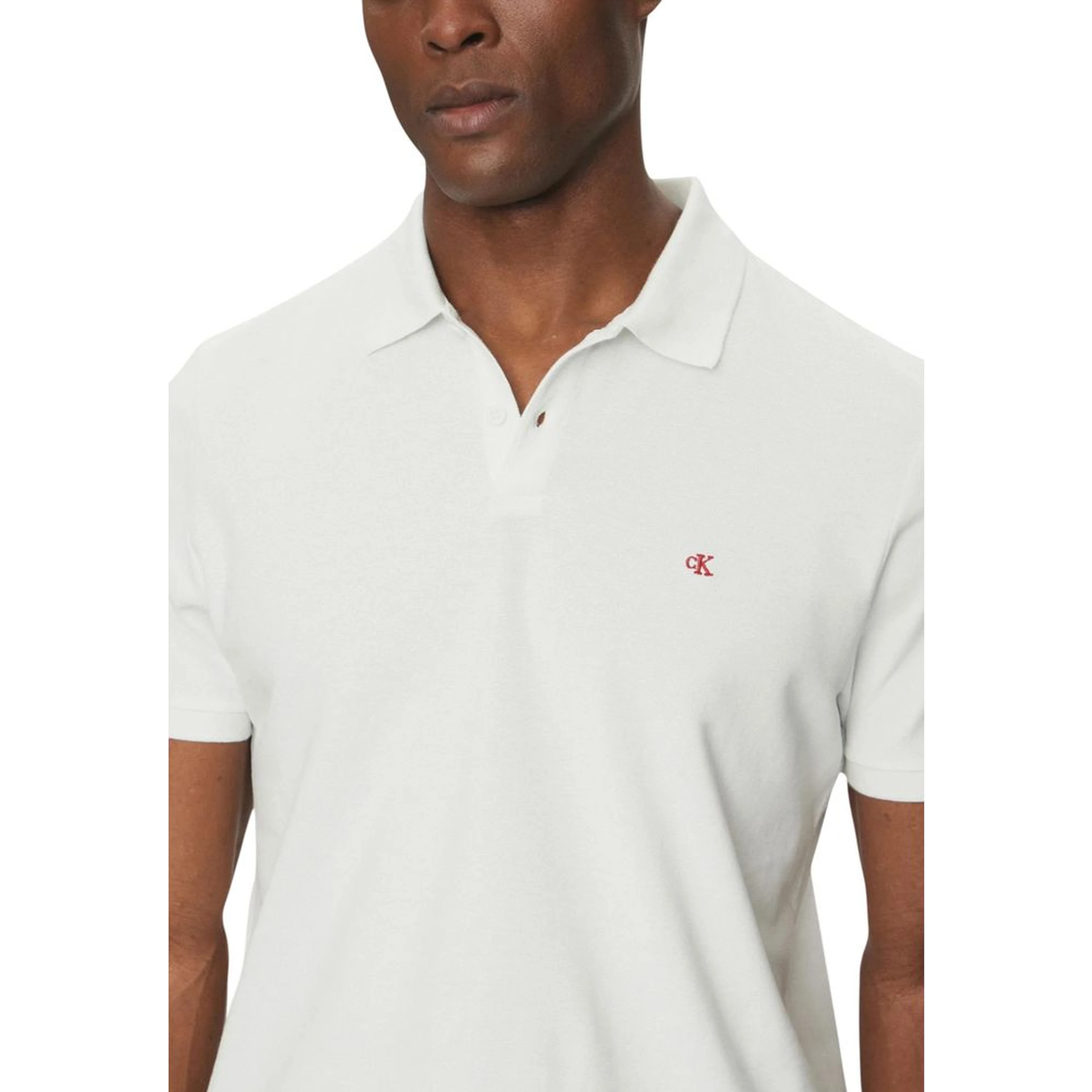 White Cotton Polo Shirt