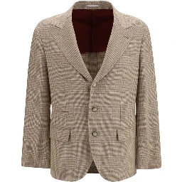 Beige Cotton Blazer