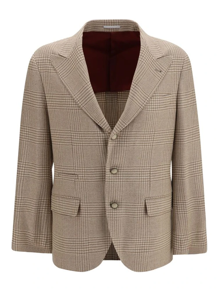 Beige Cotton Blazer